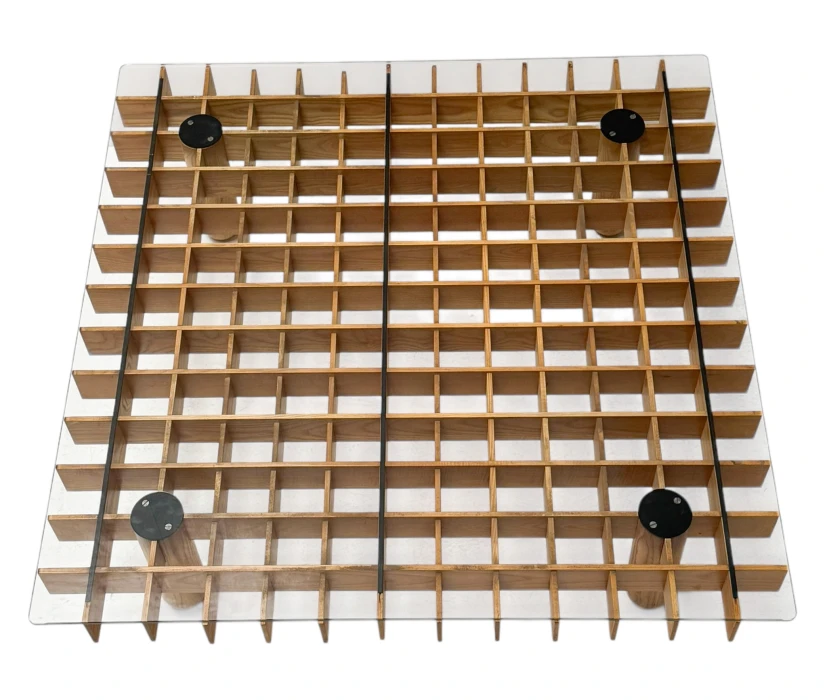 XL Kyoto Graphic Coffee Table by Gianfranco Frattini for Ghianda / Knoll, 1974